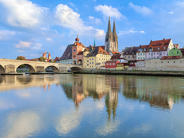 River and bridge in Pasau Germany