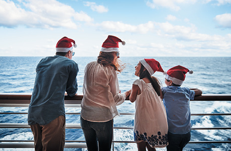 Family Christmas aboard a cruise