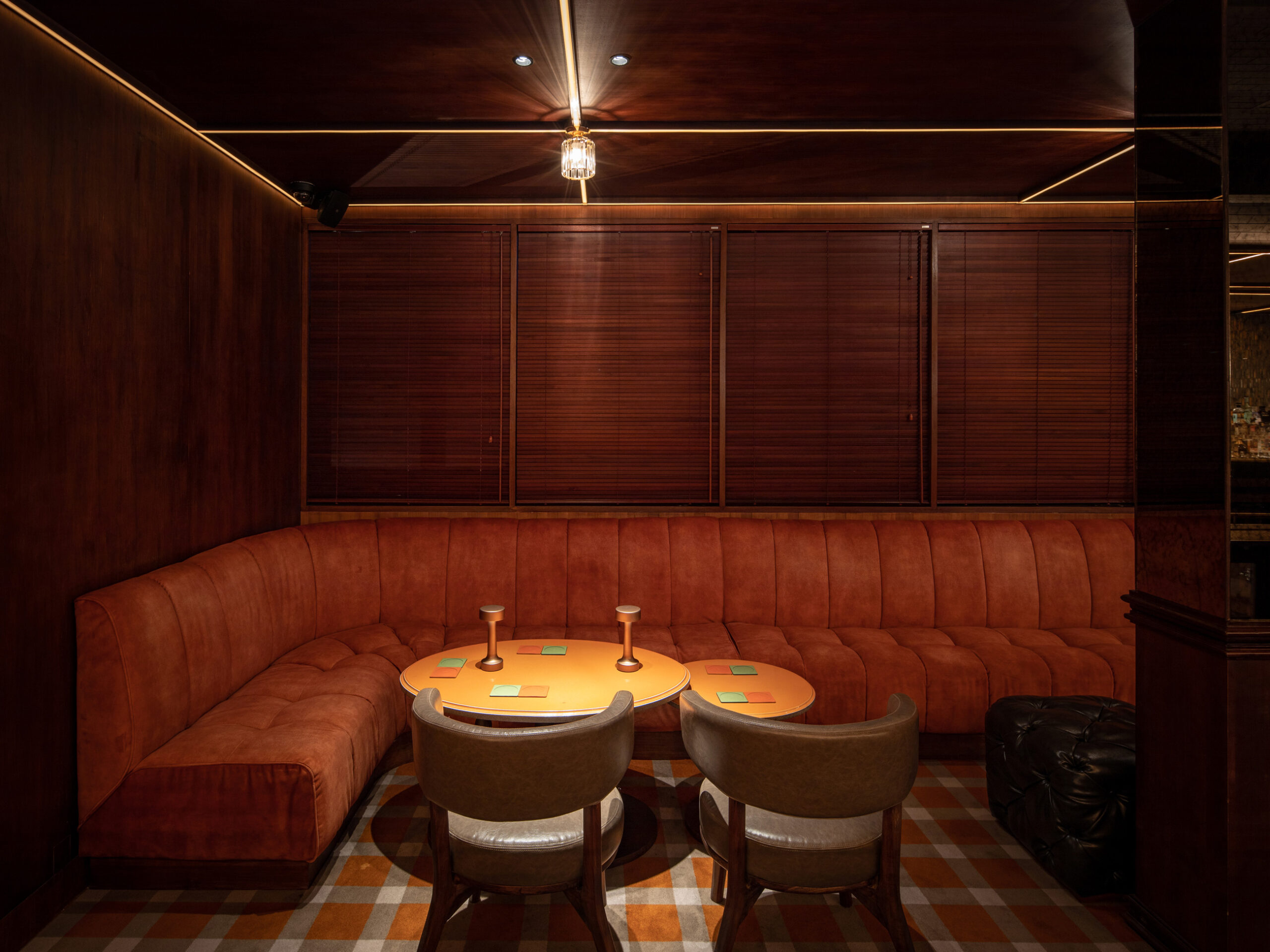 the moody interior of Segno Bali