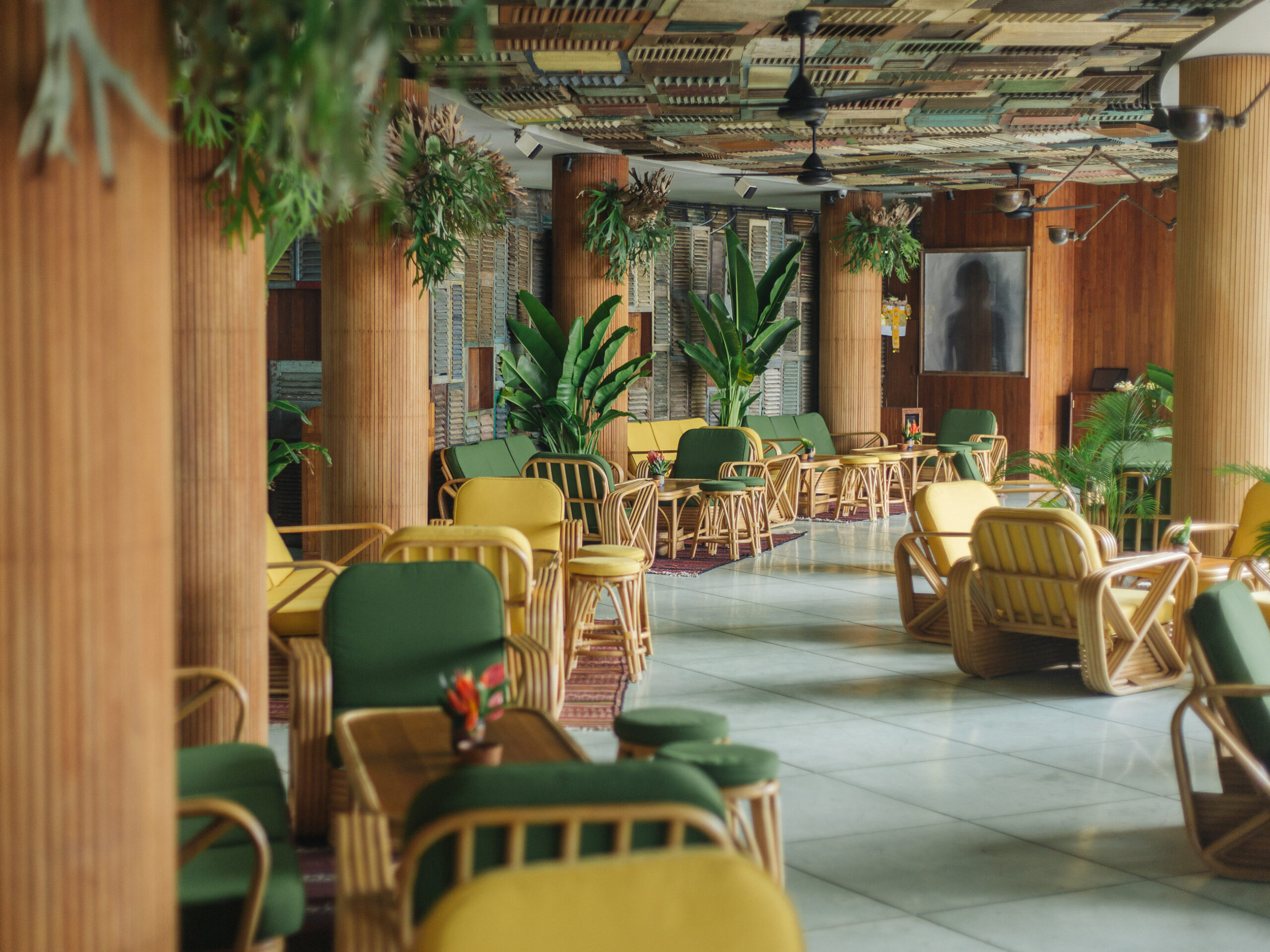 the interior of Desa Potato Head Beach Club