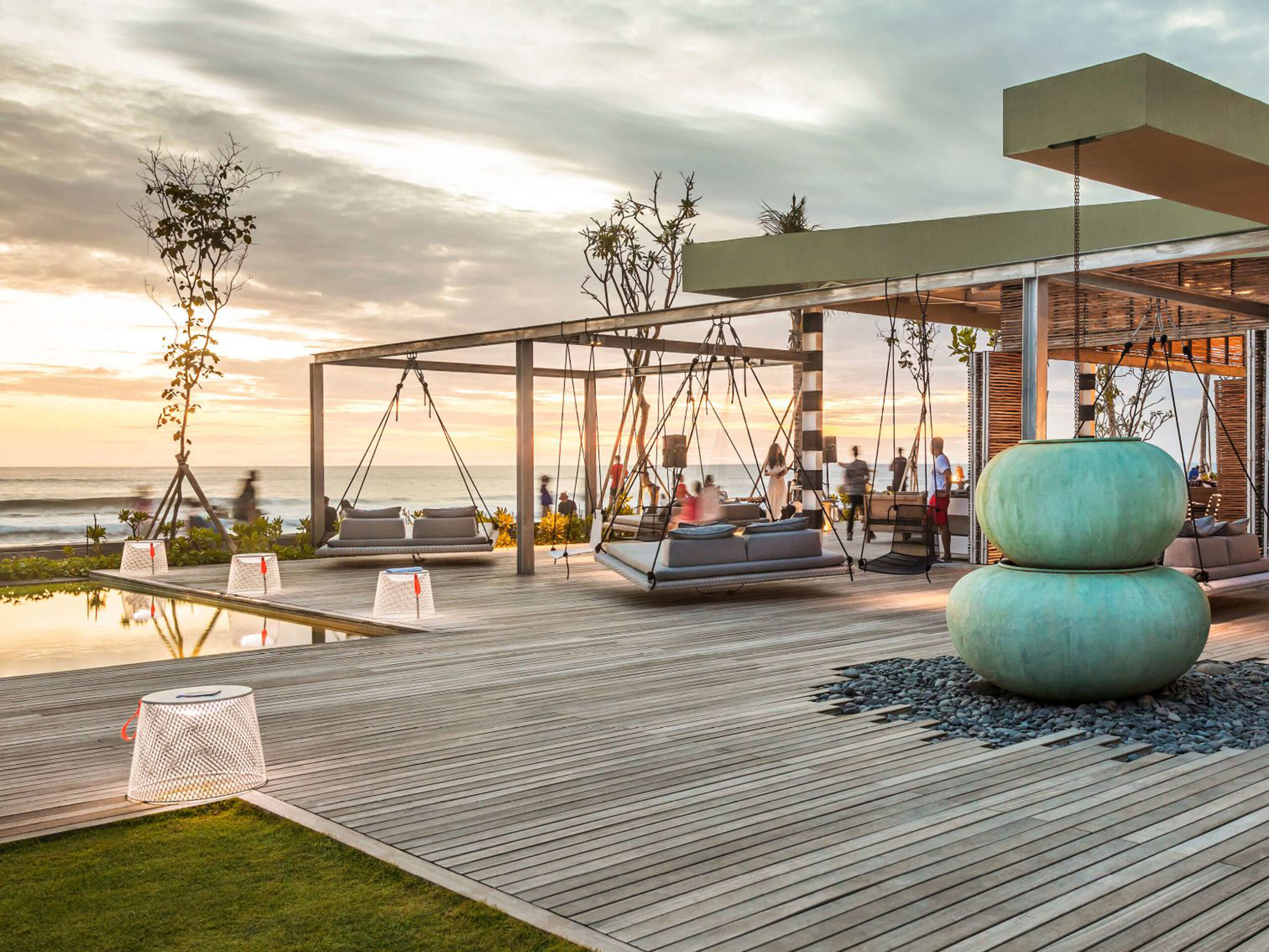 the COMO Beach Club in Canggu, Bali