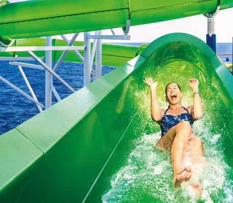 Carnival Cruise Green Thunder waterslide