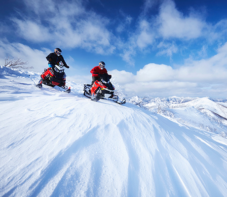 Snowmobiling Furano Ski Resort
