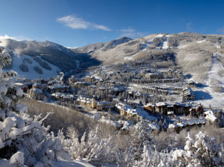 Vail Resorts aerial view of village