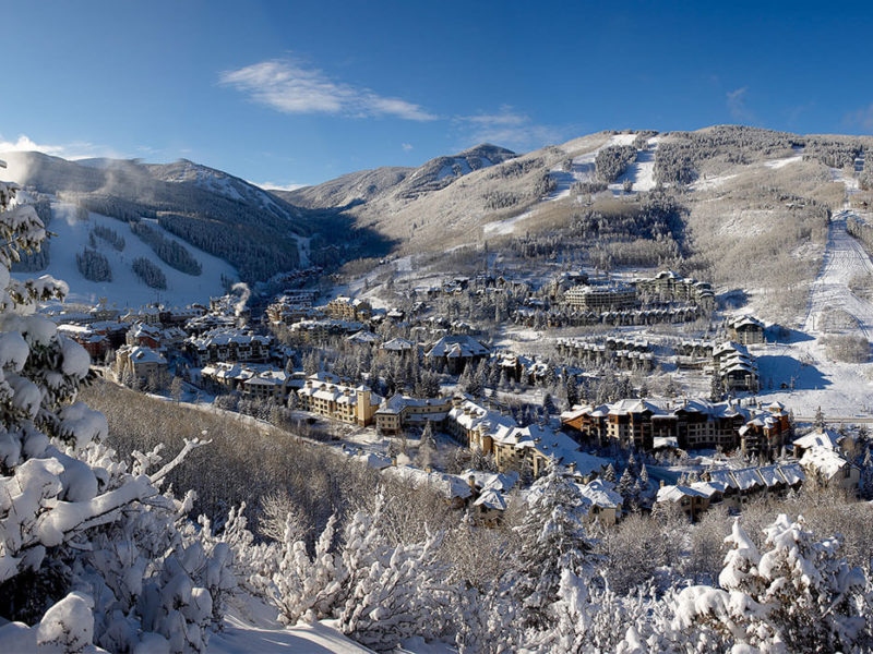 Vail Resorts aerial view of village