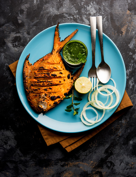 Tandoori Promfret Fish, India