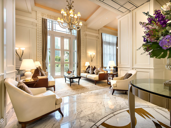 the Fullerton Hotel, Singapore.