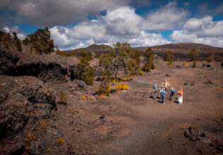 Mauna Ulu at Hawaii Volcanoes National Park