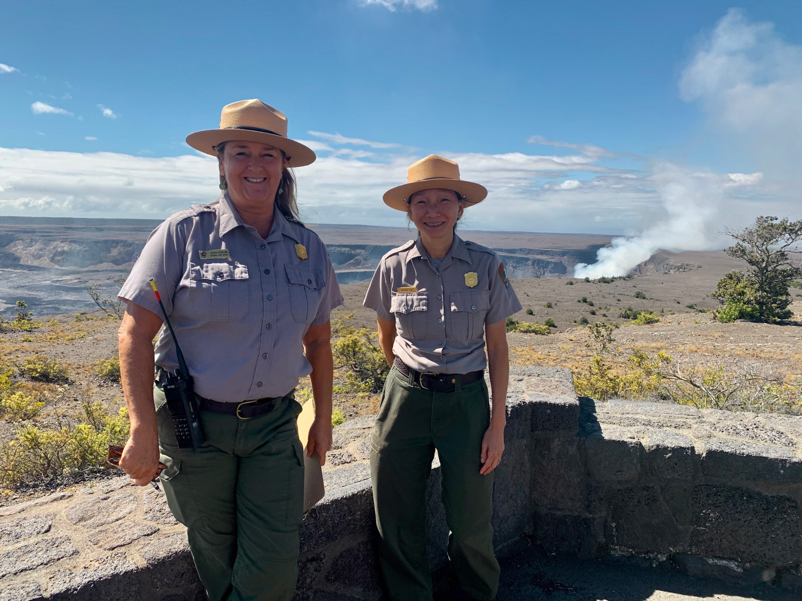 the US National Park Service in Hawaii Volcanoes National Park