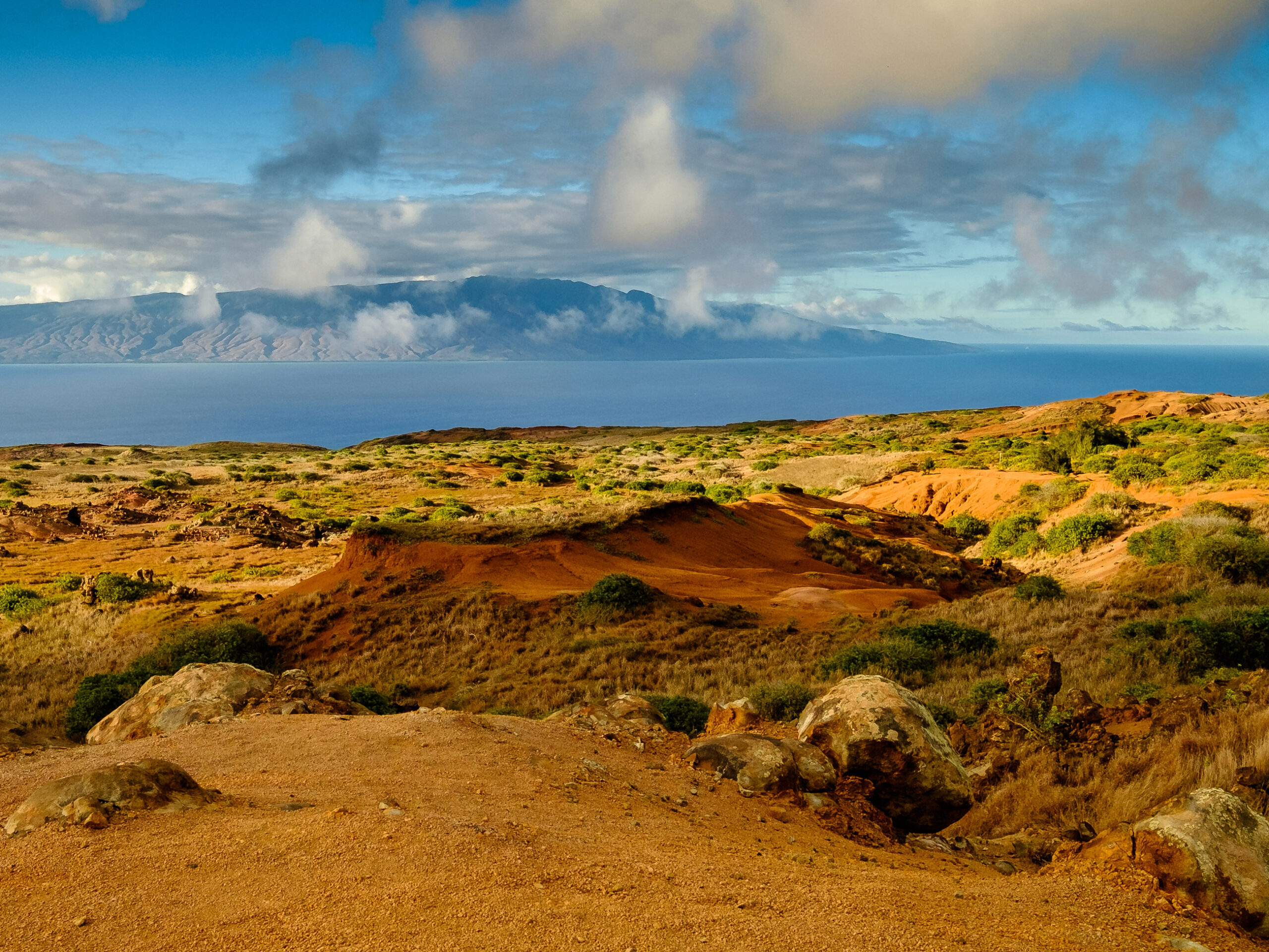 red dirt on Lanai