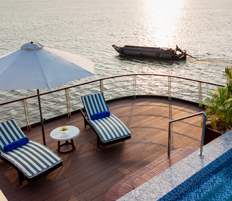 Victoria Mekong pool deck
