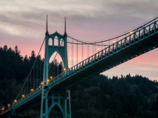 St Johns Bridge in Portland Oregon