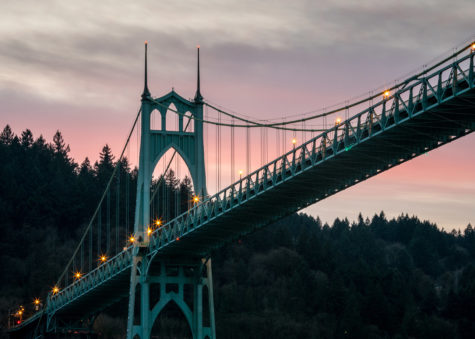 St Johns Bridge in Portland Oregon