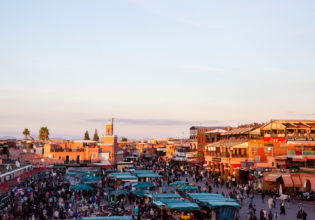 Overlooking the souks of Marrakech