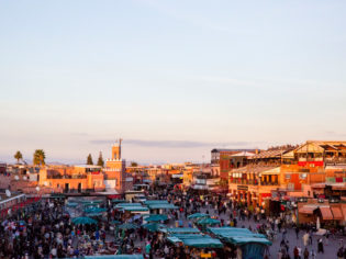 Overlooking the souks of Marrakech