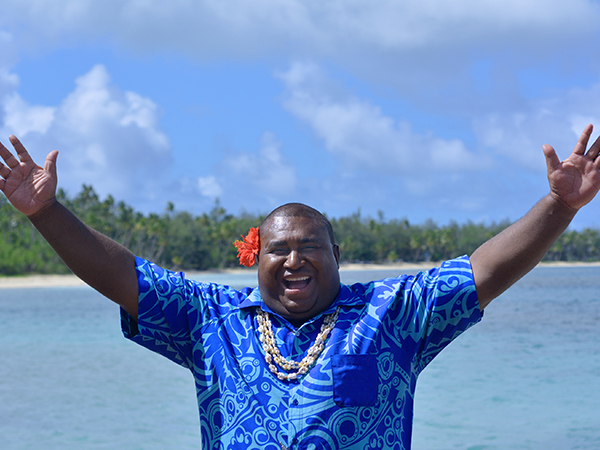 Happy Fijian man
