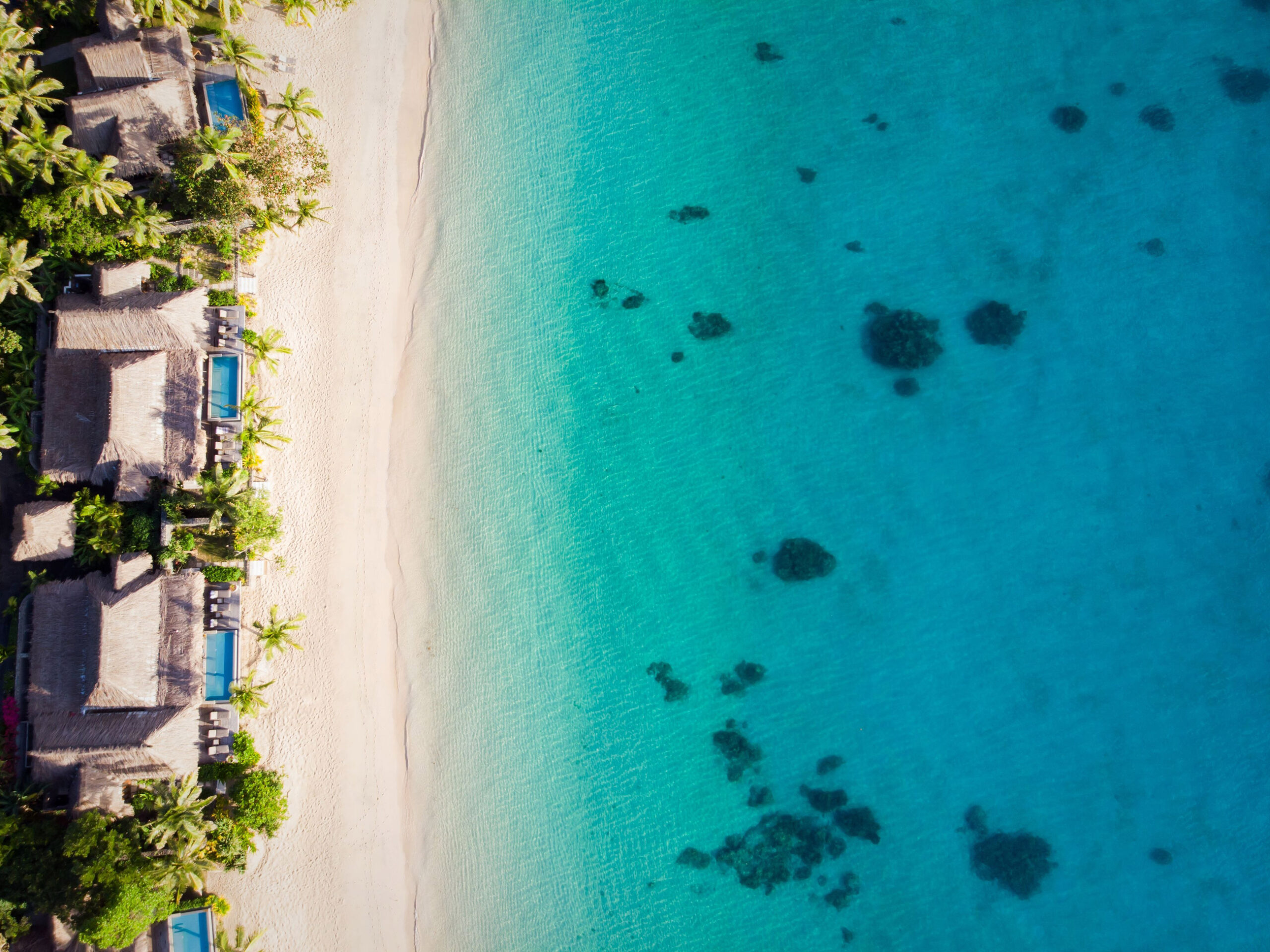 Kokomo Private Island Fiji from above