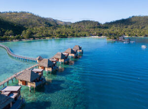 overwater bungalows at Likuliku Lagoon Resort, Fiji