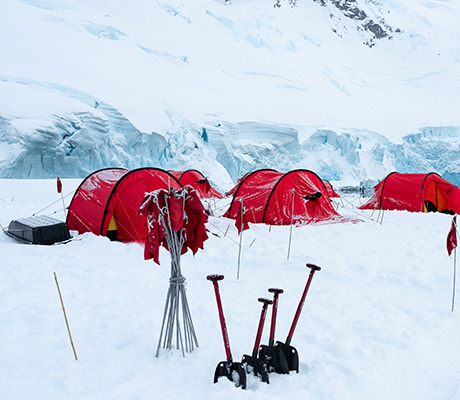 Snow camping, Hurtigruten, Antarctica