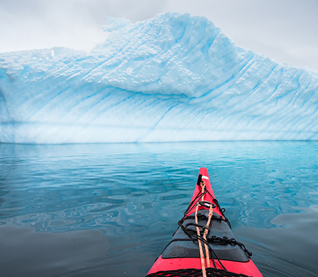 Kayaking Danco Island, Antarctica