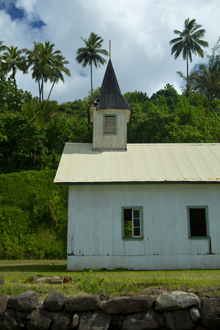 Church building on Marquesas