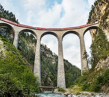Landwasserviadukt at Filisur, Bernina Express, Switzerland