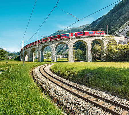 Brasio Viaduct, Bernina Express, Switzerland