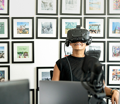 High-tech artist, Permi Jhooti in Basel Switzerland