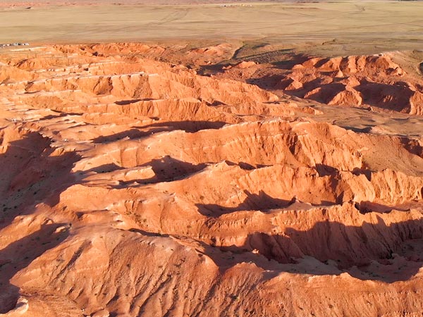 The Flaming Cliffs of the Gobi Desert