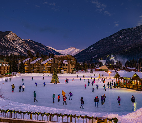 Lakeside Village ice skating, Colorado
