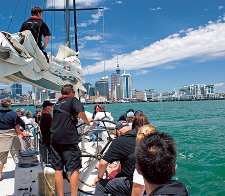 Sailing on a America’s Cup yacht, New Zealand