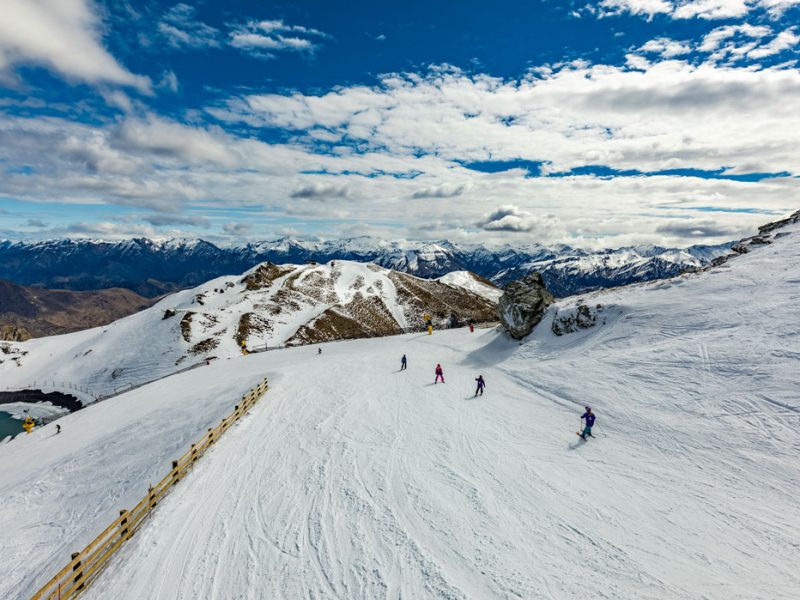 Skiing at Coronet Peak New Zealand