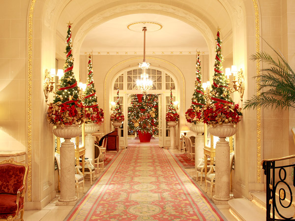 The Ritz in London with Christmas decor