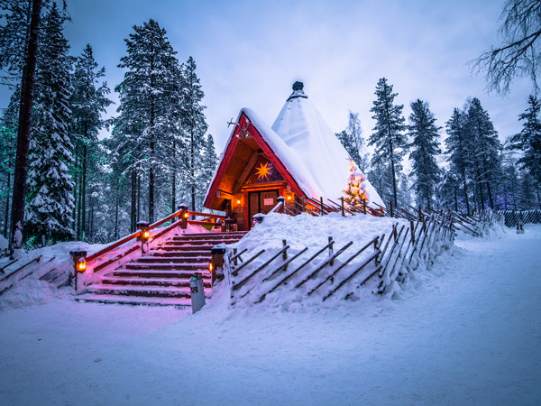 the home of Santa Claus in Finland.