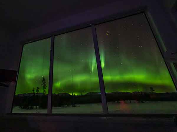 Glass Chalet, Aurora Borealis, Northern Lights Resort and Spa, Yukon