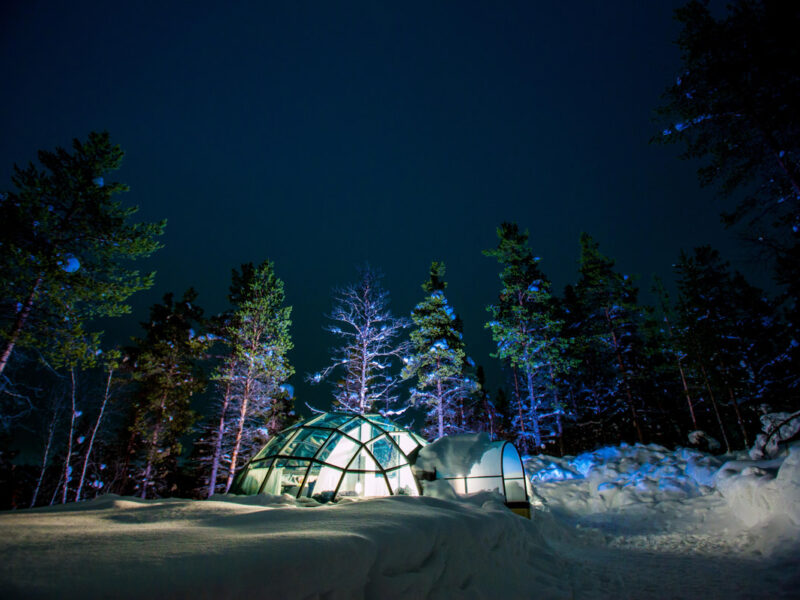 Kakslauttanen Arctic Resort Glass Igloo in Lapland Finland