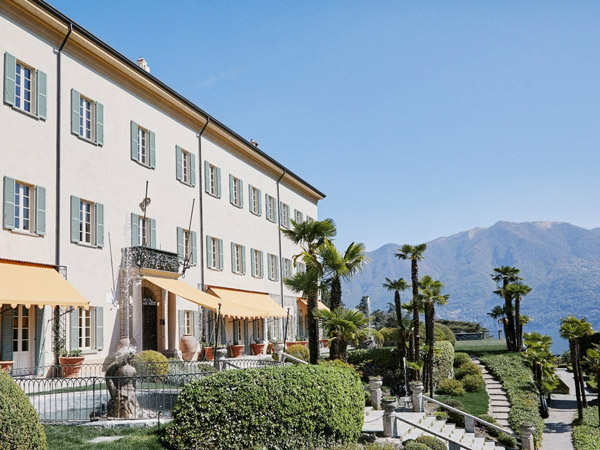 Exterior of Passalacqua in Lake Como, Italy