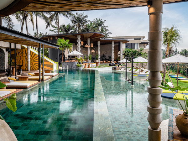 Soulshine Bali pool area.