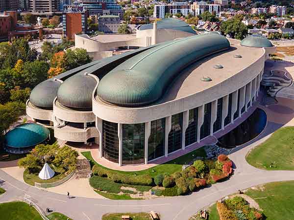 Aerial Canadian Museum of History, Ottawa