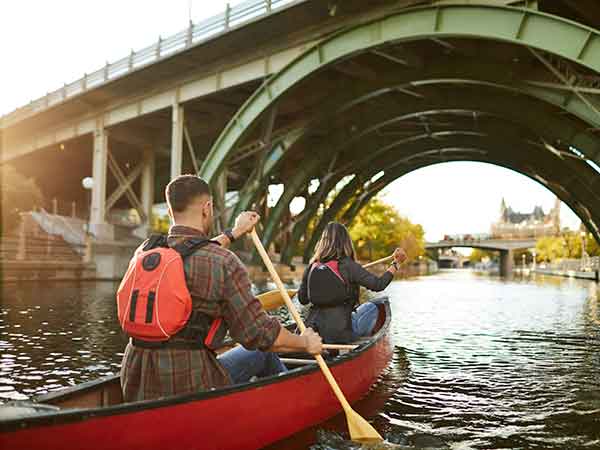 Canoeing Rideau Canal, Ottawa