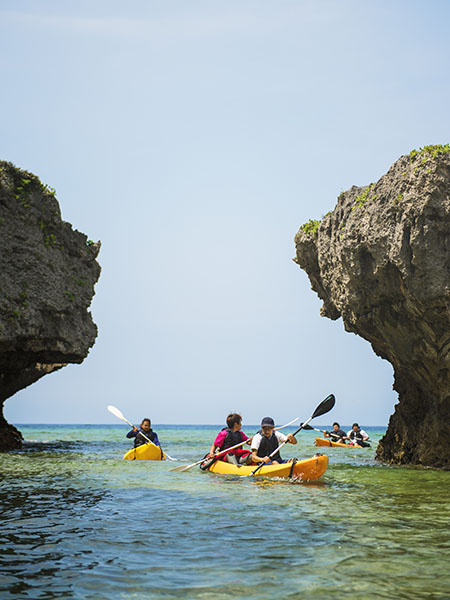 Kayaking, Beach, Okinawa Japan