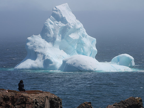 Iceberg viewing, Newfoundland Labrador, Canada