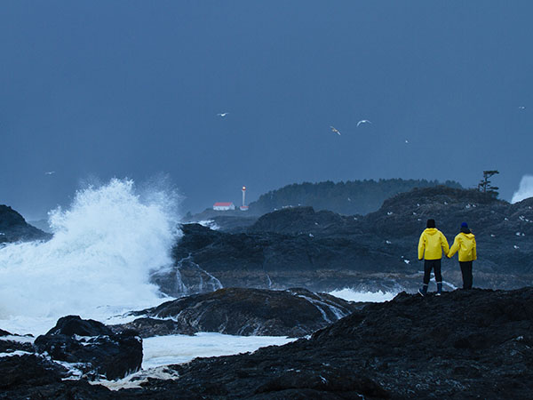 Storm watchers, Lennard Lighthouse, Tofino, Canada