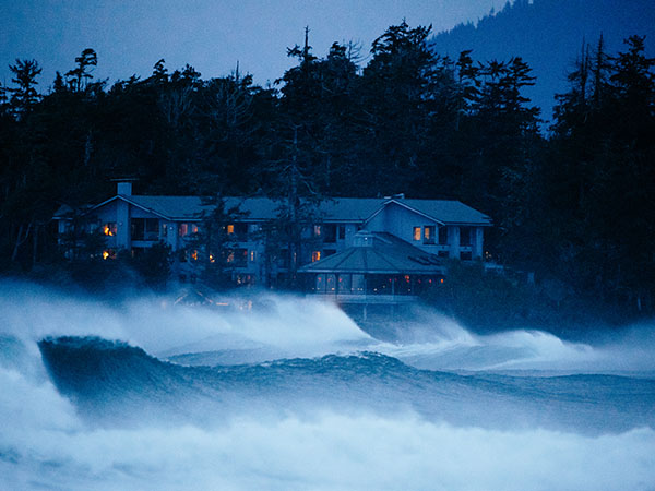 Storm watching, Wickannish Inn, Tofino, Canada