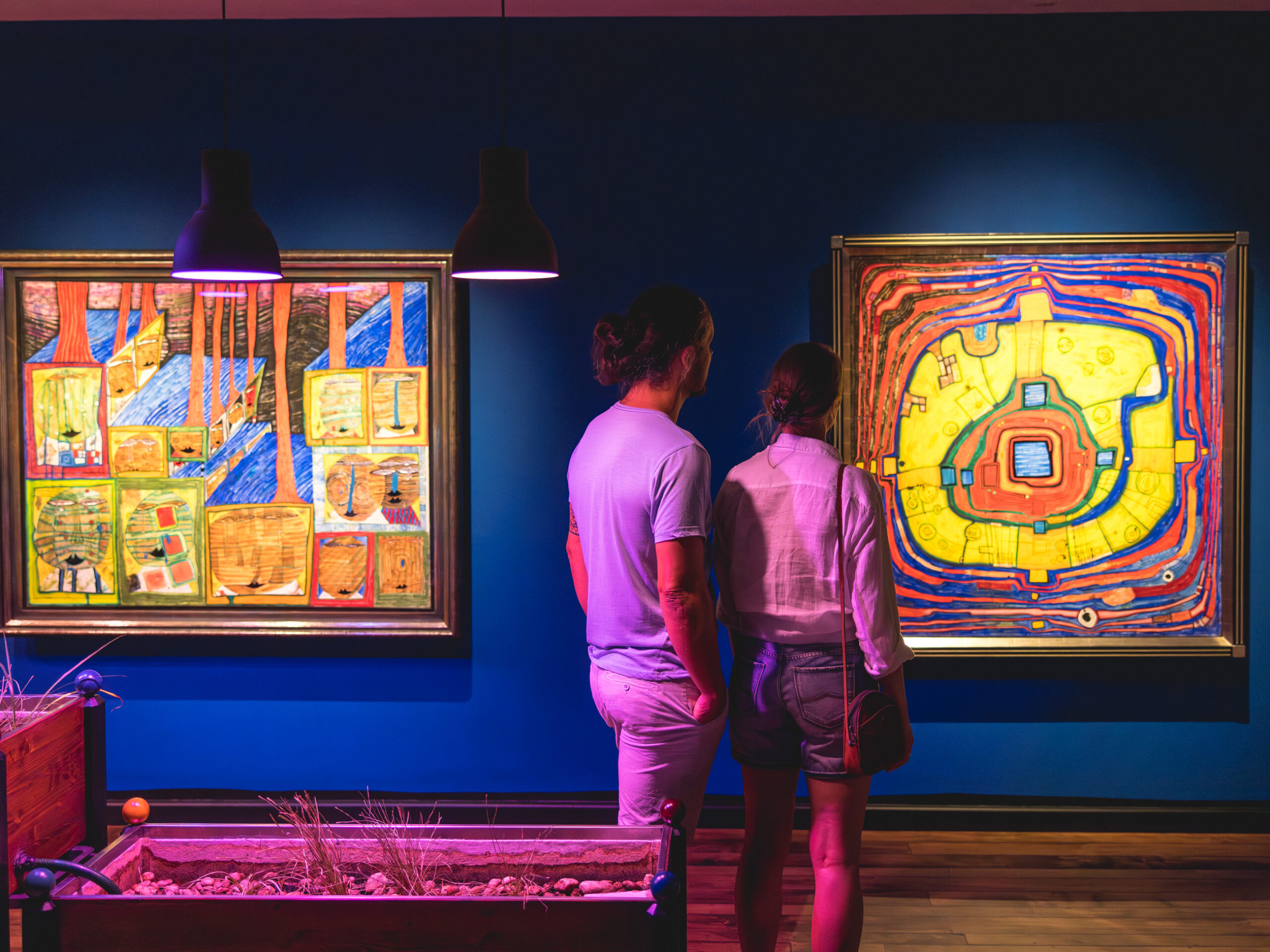 Inside the Hundertwasser Art Centre