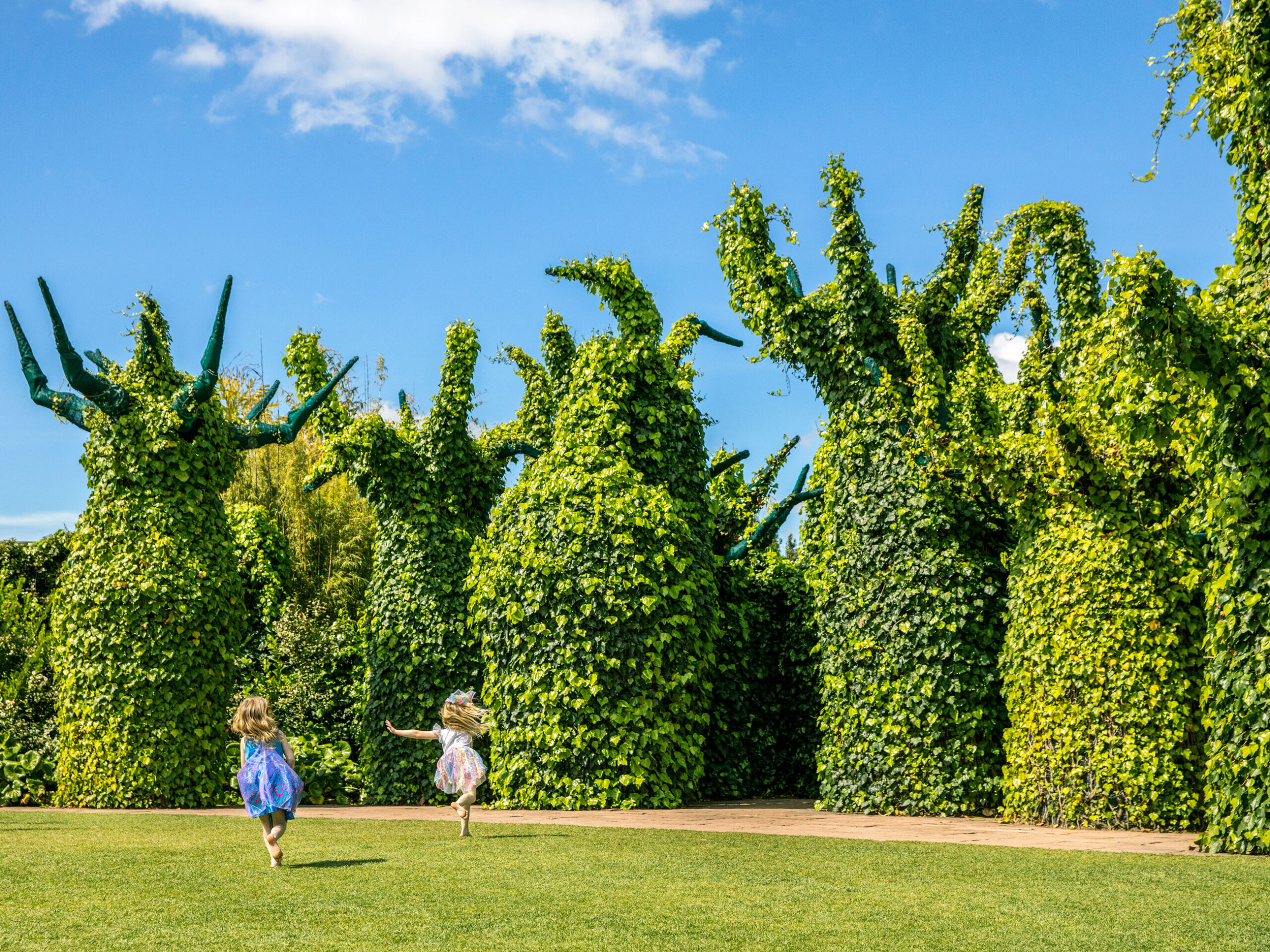 the Surrealist Garden within the Hamilton Gardens in New Zealand