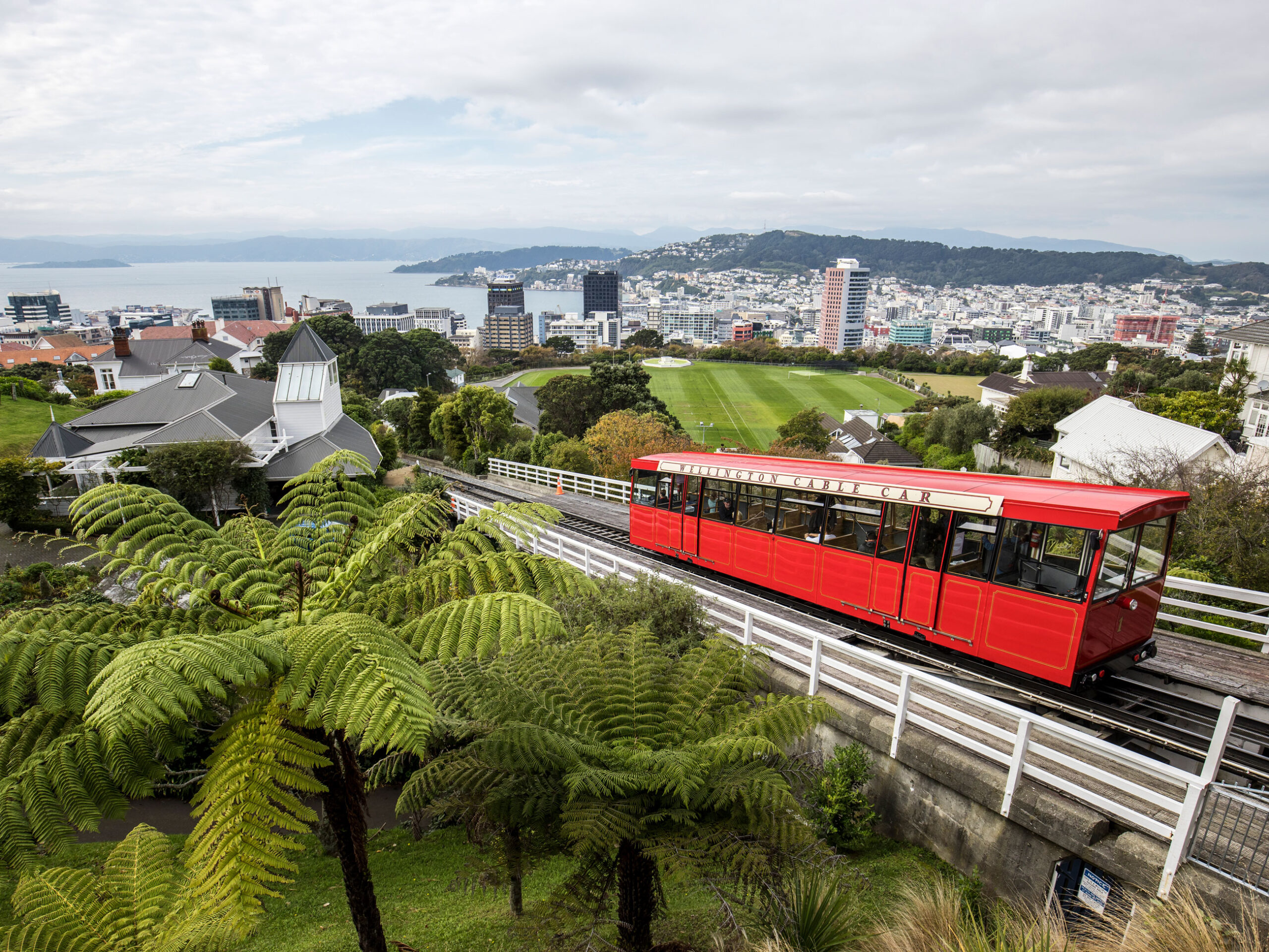 the Wellington Cable Car, North Island, New Zealand