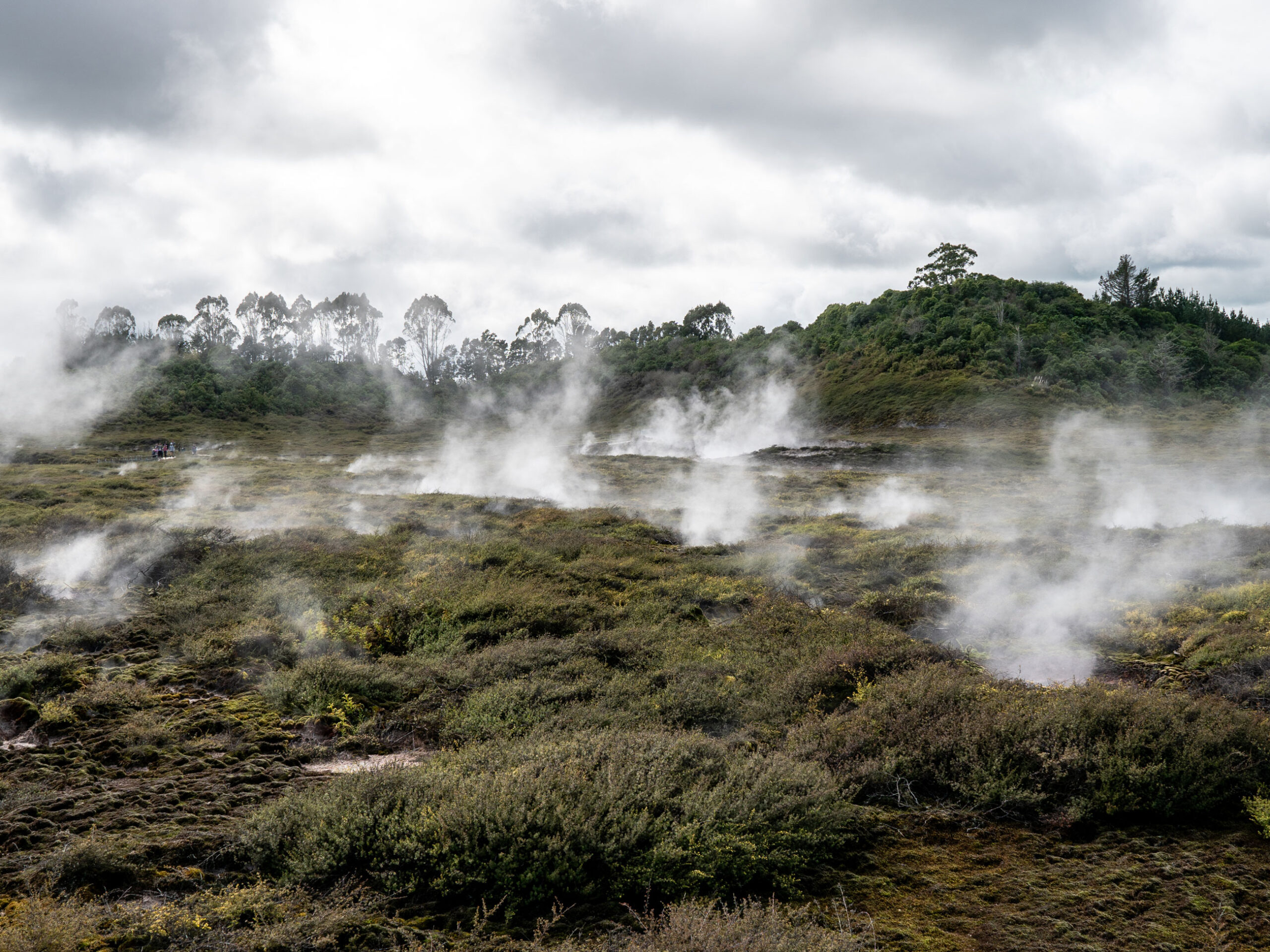 Craters of the Moon in Taupo, New Zealand