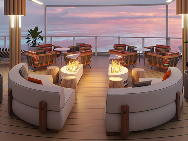 Food Hall, Norwegian Prima, Norwegian Viva Cruise Ship