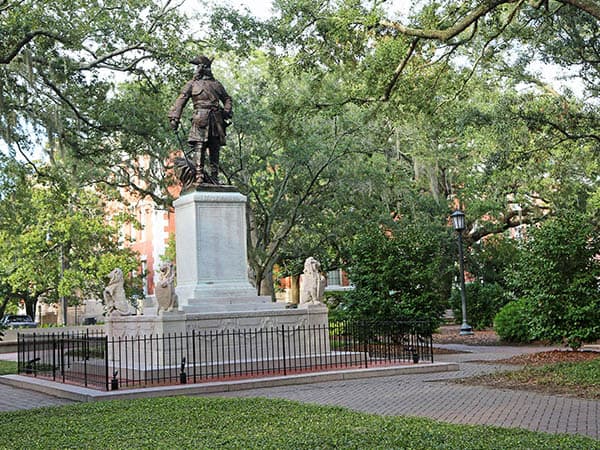 Statue in Chippewa Square, Savannah, Georgia, USA